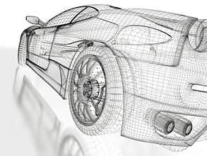 Sports car model