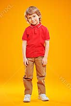 Boy in bright summer clothes