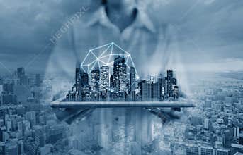 Networking technology, augmented reality, and smart city and big data technology