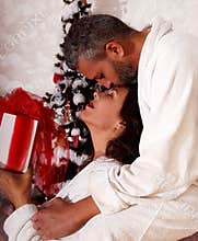 Tenderness and love of a loved one.