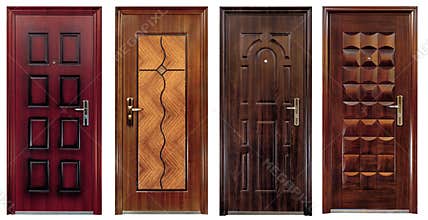 Collection of four closed doors