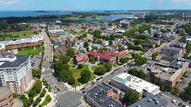 Quincy aerial view, Quincy MA, USA