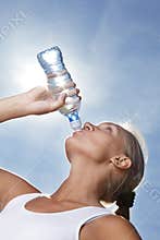 girl drink water