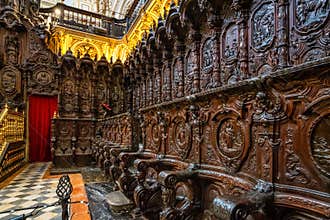 Amazing choir in the Mezquita Cathedral of Cordoba. Andalusia, Spain