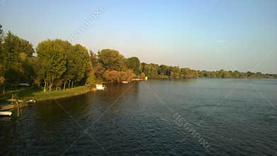 Lago di Mezzo, one of the three lakes surrounding the city of Mantua