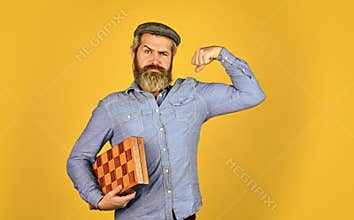 power in intellect. Board logic game. Man playing chess. back to school. chess pieces and board. competition success