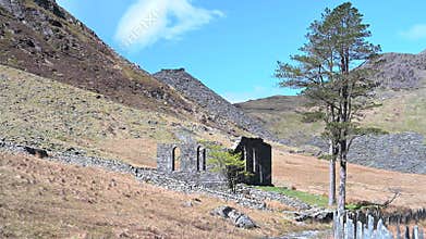 Destination scenics at Cwmorthin Slate Quarry at Blaenau Ffestiniog