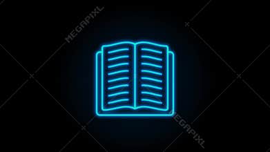 Set icon education for mobile app design. Online course line icon set. Online study, education. Motion graphics.