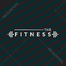 The Tradition, Strength in quality with dumbbell icon. Virtual CrossFit and fitness vector official logo template