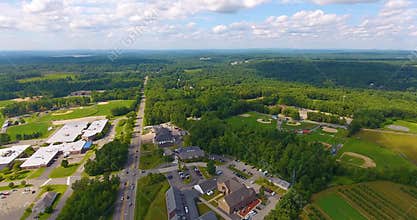 Londonderry town aerial view, New Hampshire, USA