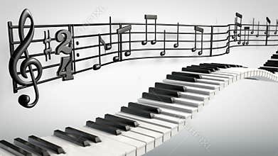Dancing piano keys