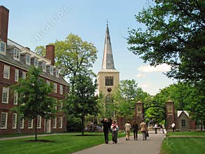Harvard university campus in Cambridge