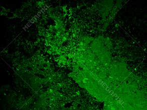 Grunge green and black wall texture of concrete floor background for creation abstract.