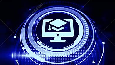 Business, Technology, ..Internet and network concept. E-learning Education Internet Technology Webinar Online Courses concept