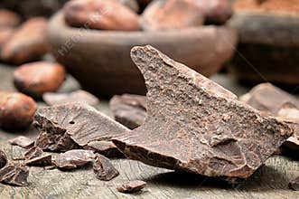 Crushed dark chocolate