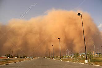 Dust storm or haboob