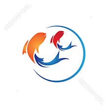 Fish logo template