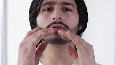 morning grooming metrosexual man skincare beauty