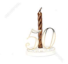 50th birthday or anniversary cake decoration