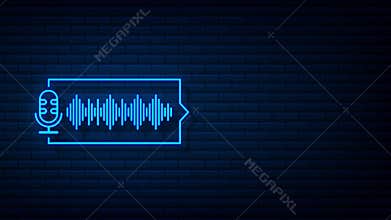 Podcast. Badge, icon stamp logo. Motion graphics.