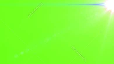 4K abstract Blue flare light beam Green Screen Loop Animation Background.