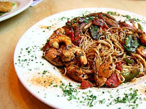 Chicken & Shrimp Pasta