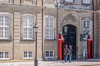 Changing of the guard at Amalienborg Palace