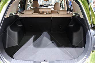 Empty car trunk
