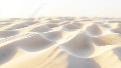 Serene scene with sunlit sand waves, creating a calm background for a tropical vacation or coastal escape. Enjoy the