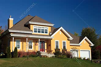 Yellow country house