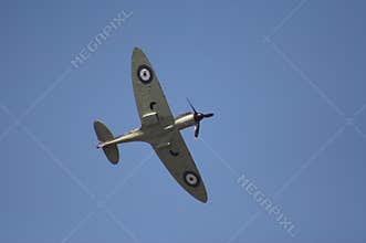 Spitfire in flight