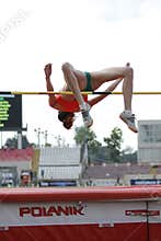 High jump athlete