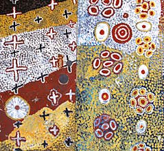 Part of an ancient Aboriginal artwork,Australia
