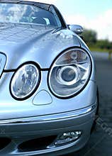 Mercedes car front lights