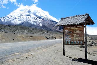 Chimborazo an inactive stratovolcano - Ecuador