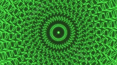 Green spiral with clockwise movement