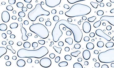 Water Drops White Background
