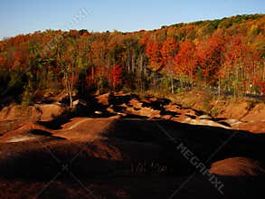 Badlands in Fall