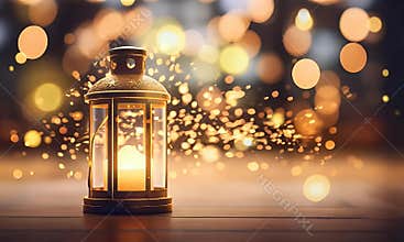 golden bokeh lights represent hope and the promise of better days during the holiday season.