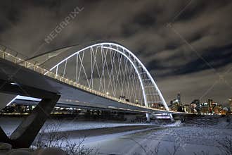 Walterdale bridge downtown Edmonton Alberta
