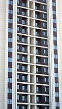 Appearance of newly built residential buildings.