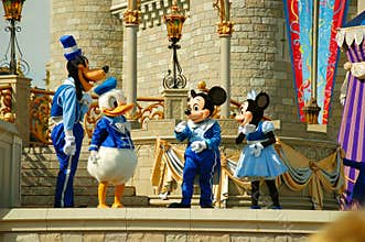 Disney Characters on Stage