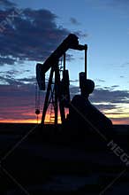 Oil well at Sunrise