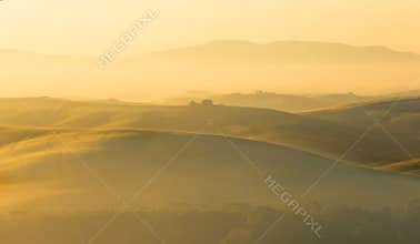 Golden hills of Tuscany