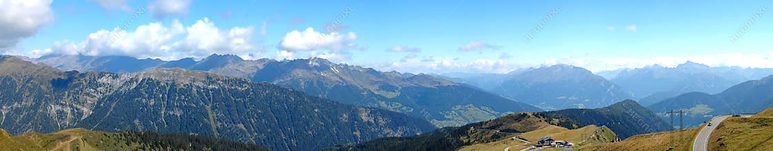 Alps High Altitude Panorama
