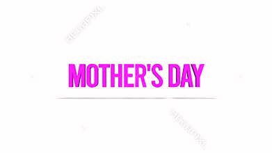 Cherish mom with a stylish pink cursive Mother day design