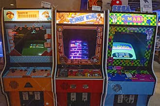 Old, Vintage Video Arcade Games, Machines