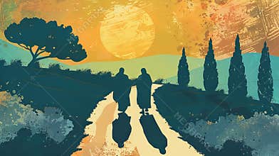 Simple outline Road to Emmaus
