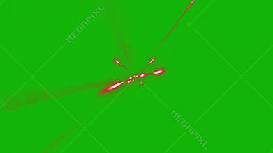 Laser blaster shooting top Resolution green screen video 4k