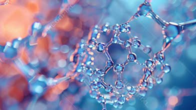 A microscopic view of a selfassembling nanogel capable of carrying and releasing theutic proteins or antibiotics. Its